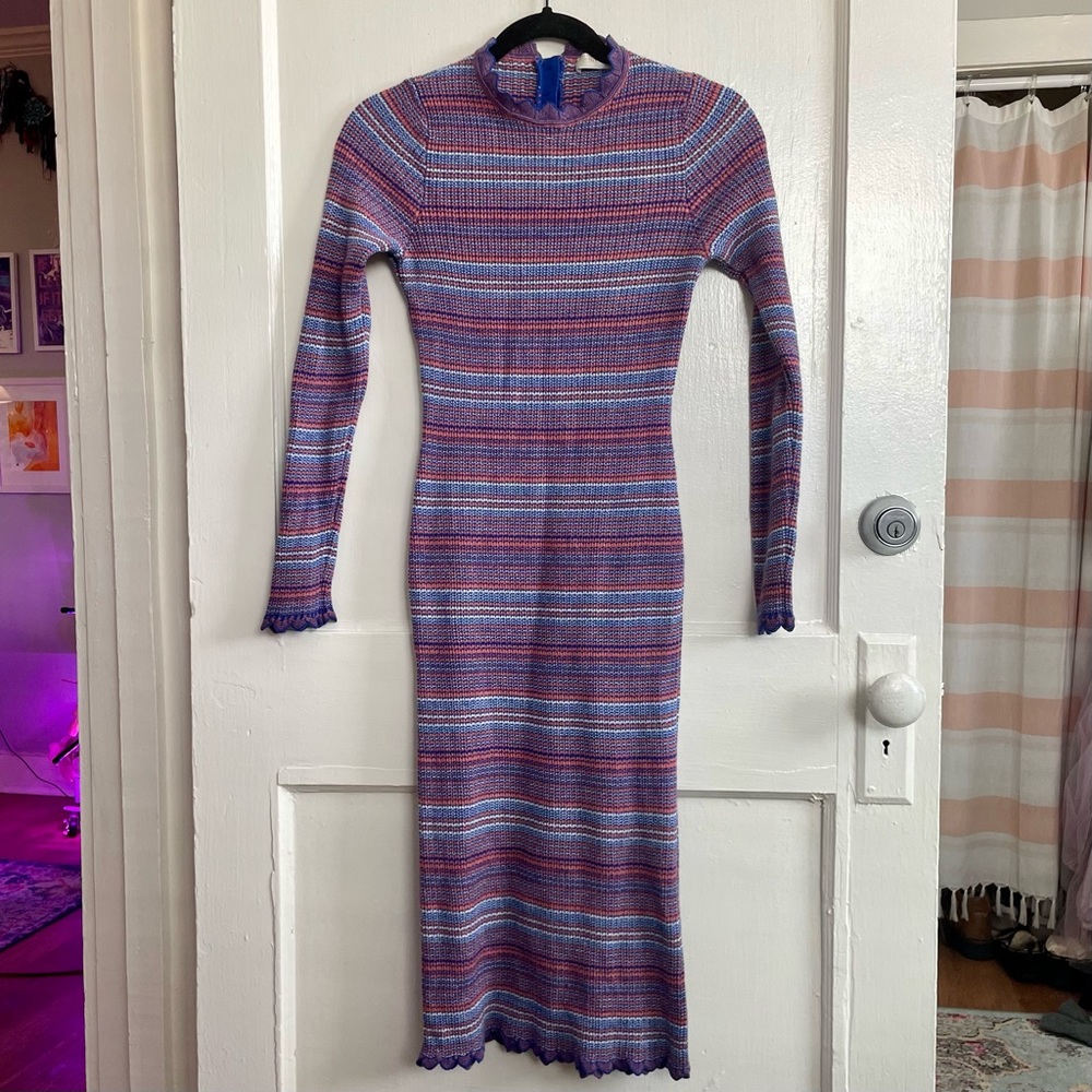 Stine Goya Tinita Striped Rib Knit Dress